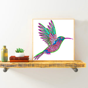 Hummingbird-Special Shaped Crystal Diamond Painting-30*30cm