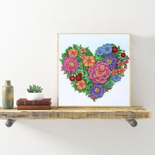 Load image into Gallery viewer, Love Flower-Special Shaped Crystal Diamond Painting-30*30cm
