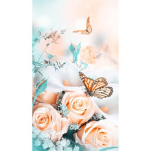 Load image into Gallery viewer, Flower Butterfly  - Full Drill Diamond Painting

