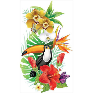 Flower Butterfly - Full Drill Diamond Painting - 30x48cm