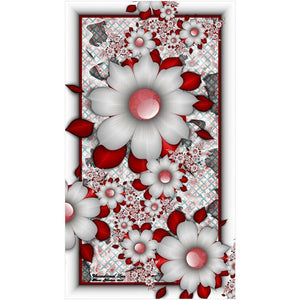 Flower Butterfly - Full Drill Diamond Painting - 30x48cm