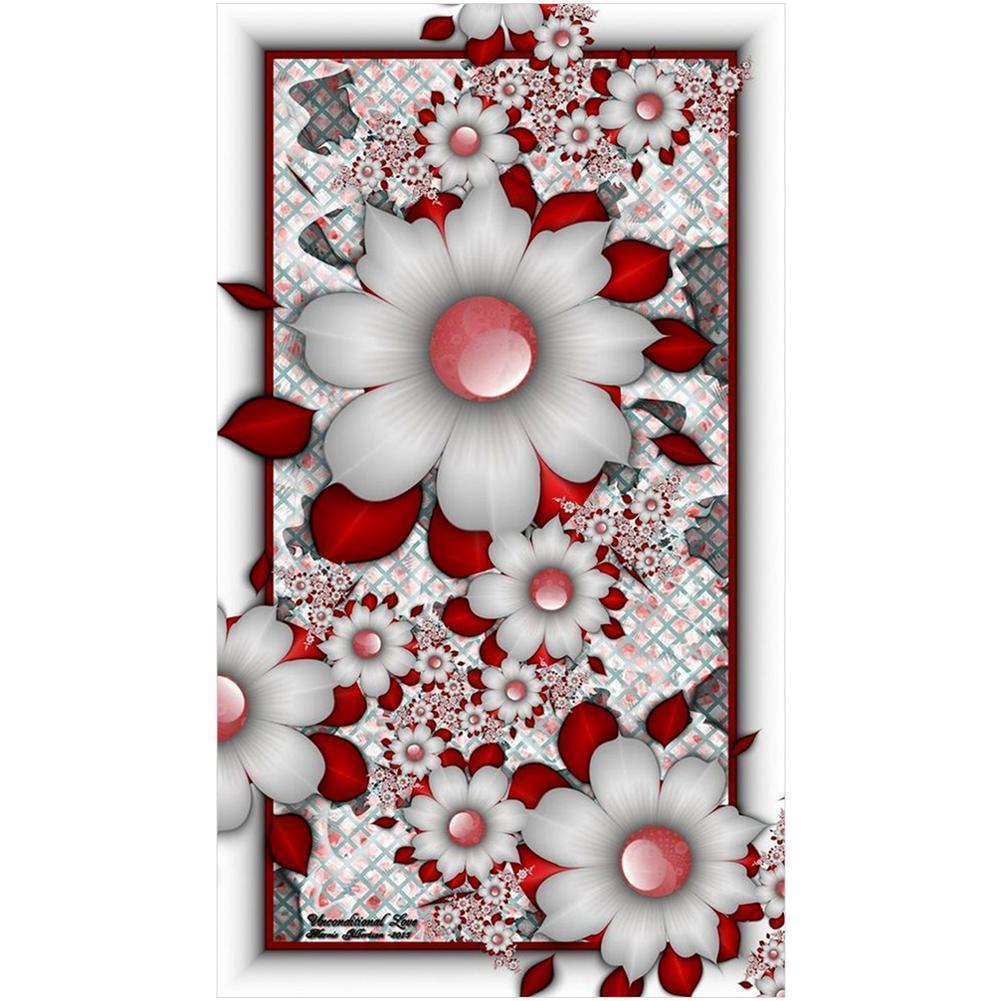 Flower Butterfly - Full Drill Diamond Painting - 30x48cm