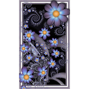 Flower Butterfly - Full Drill Diamond Painting - 30x48cm