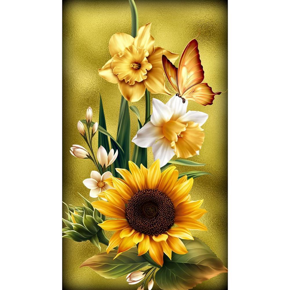 Flower Butterfly - Full Drill Diamond Painting