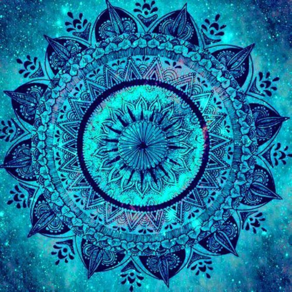 Blue Mandala - Full Drill Diamond Painting
