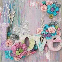 Load image into Gallery viewer, Love Flower - Full Drill Diamond Painting
