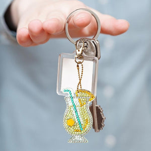 4pcs Soft Drink DIY Keychain