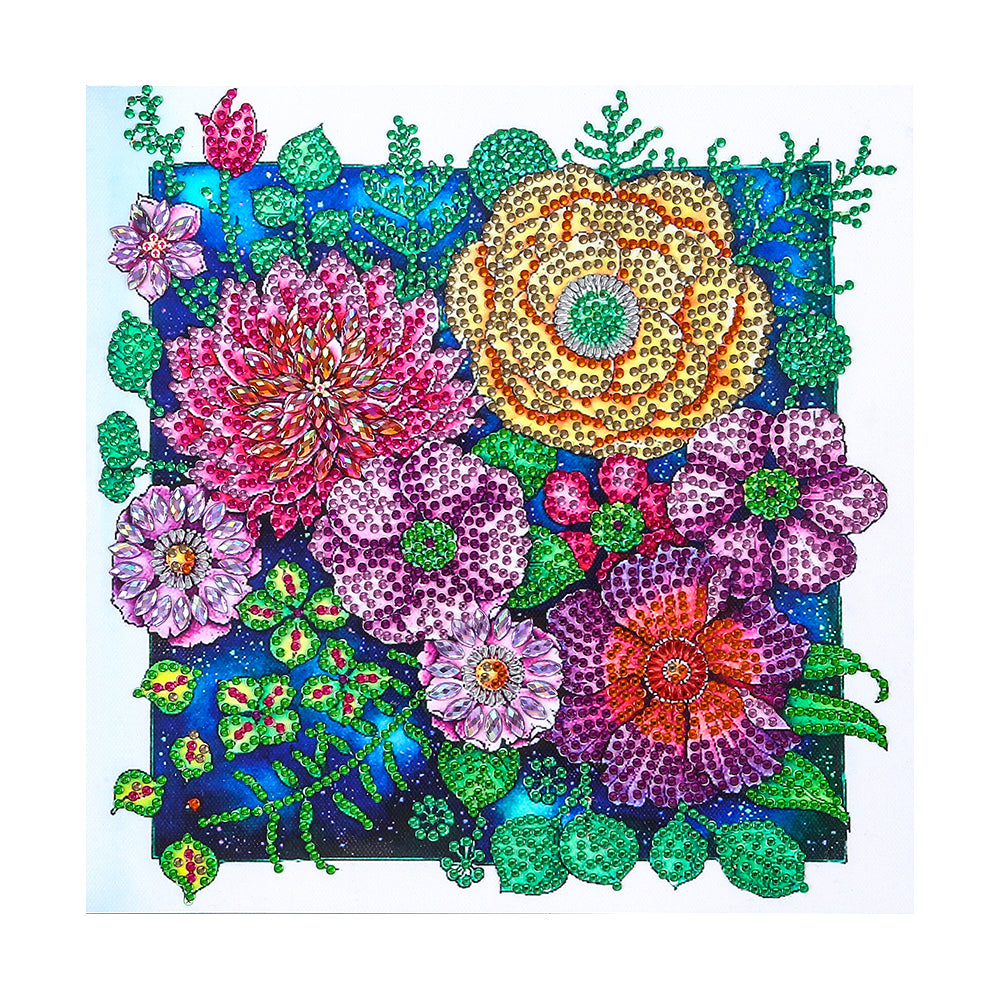 Flower-Special Shaped Crystal Diamond Painting-30*30cm