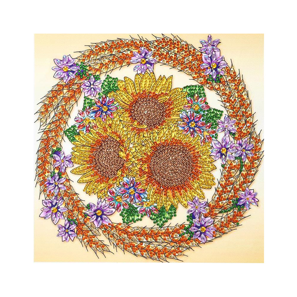 Sunflower-Special Shaped Crystal Diamond Painting-30*30cm