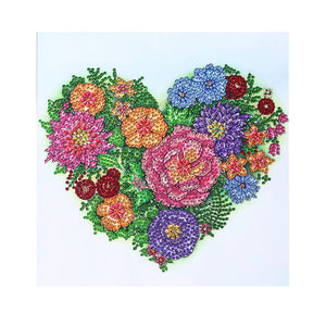 Love Flower-Special Shaped Crystal Diamond Painting-30*30cm