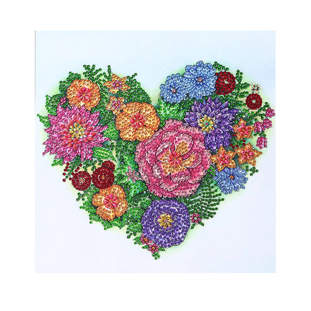Love Flower-Special Shaped Crystal Diamond Painting-30*30cm