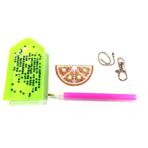 5pcs Fruit DIY Keychain