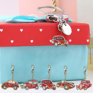 5pcs Car DIY Keychain