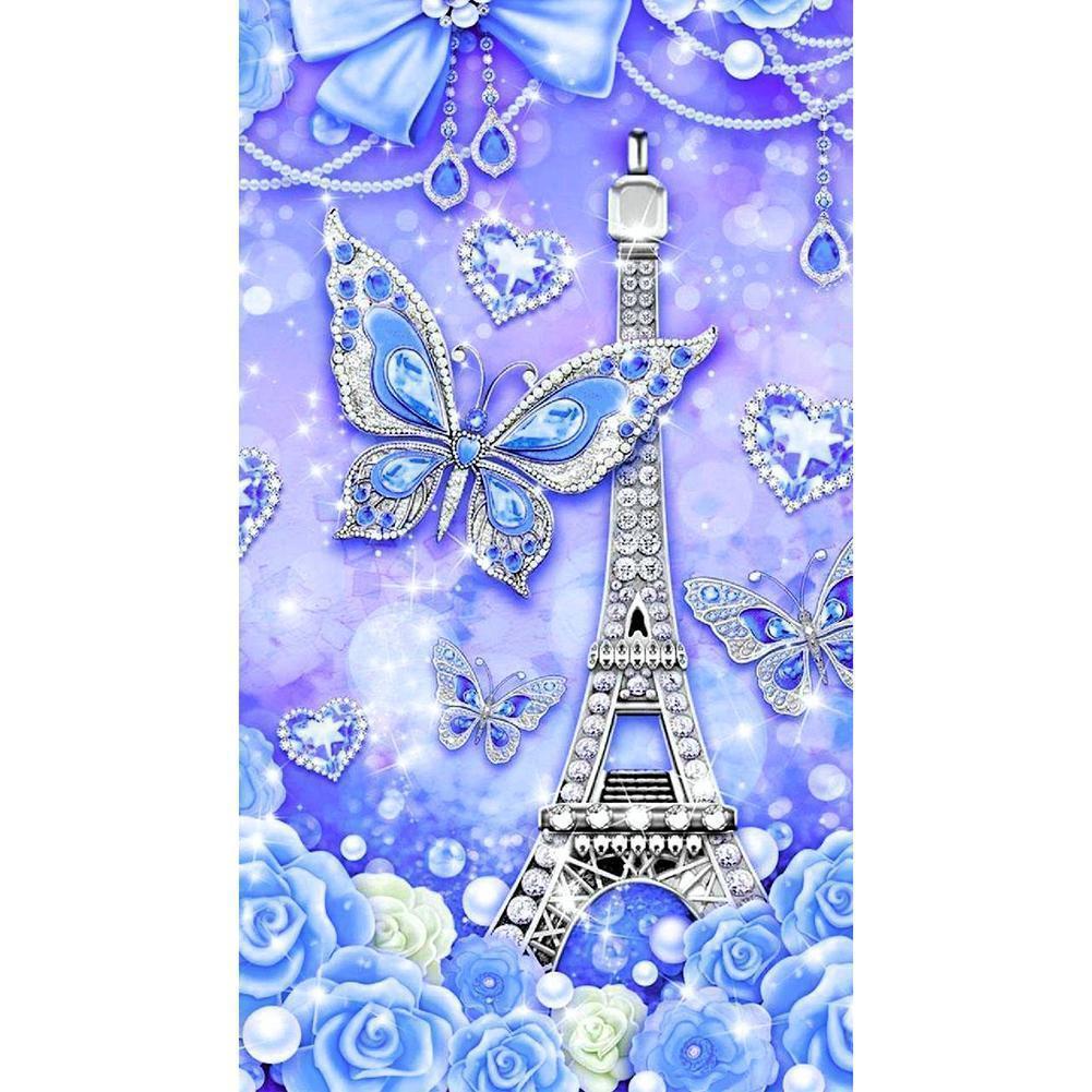 Shinning Butterfly - Full Drill Diamond Painting - 48x30cm