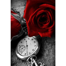 Load image into Gallery viewer, Rose Pocket watch - Full Drill Diamond Painting
