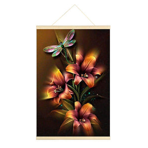 Hanging Dragonfly - Full Drill Diamond Painting - 40x60cm