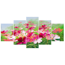Load image into Gallery viewer, 5-pictures Flower - Full Drill Diamond Painting - 95x45cm
