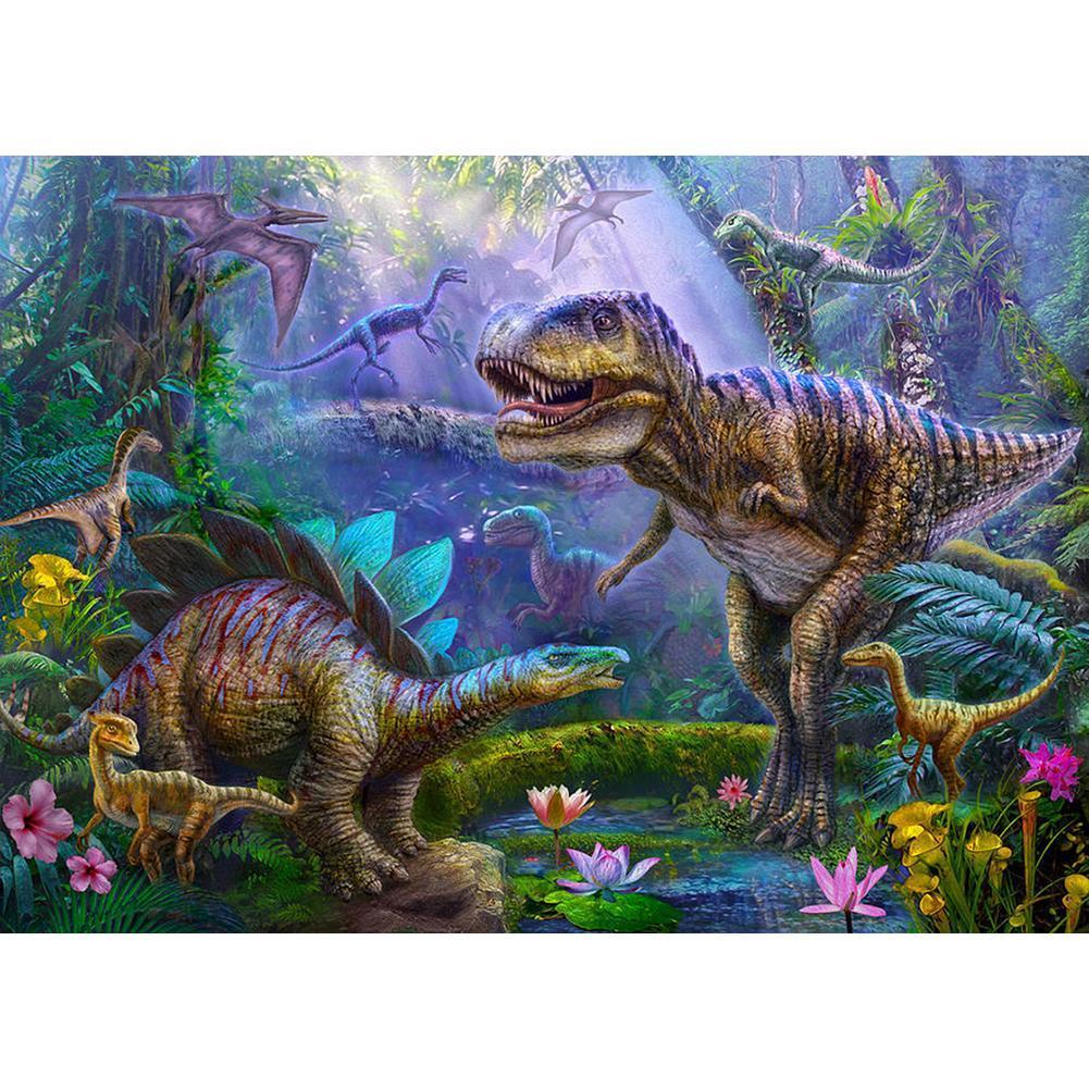 Dinosaur World - Full Drill Diamond Painting