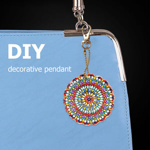 5pcs Mandala DIY Keychain
