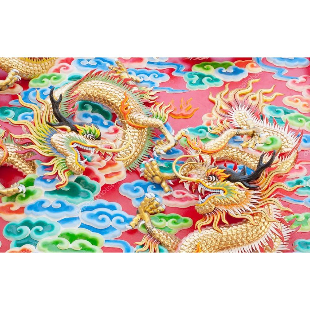 Chinese Dragon - Full Drill Diamond Painting - 40x60cm