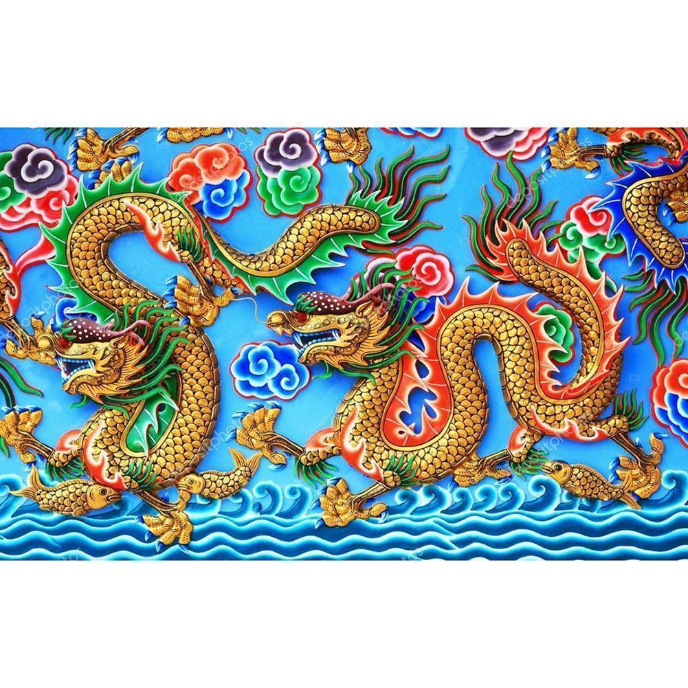 Dragons - Full Drill Diamond Painting - 40x60cm
