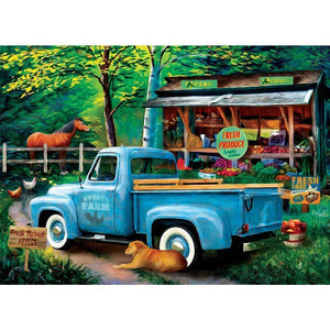 Car Scenery - Full Drill Diamond Painting