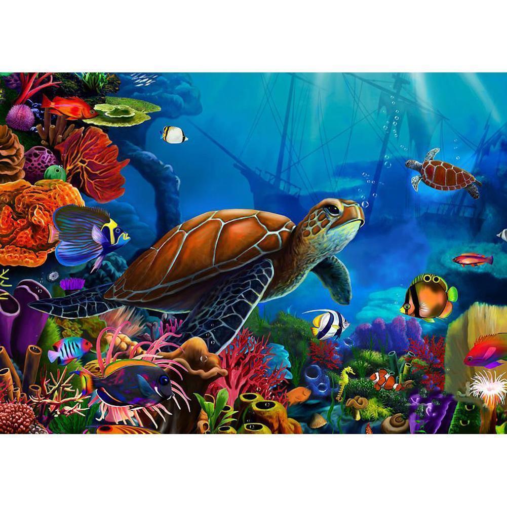 Sea turtle - Full Drill Diamond Painting