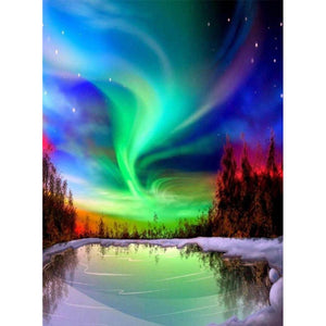 Aurora Scenery - Full Drill Diamond Painting