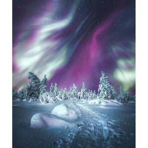 Aurora Scenery - Full Drill Diamond Painting