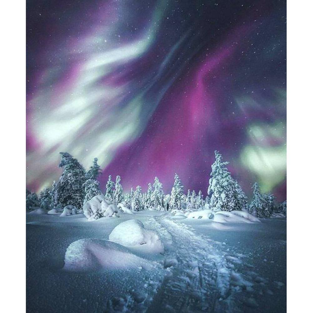 Aurora Scenery - Full Drill Diamond Painting