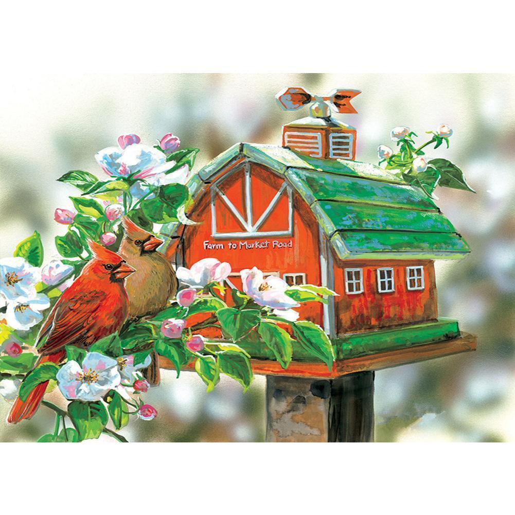 Flower Bird - Full Drill Diamond Painting