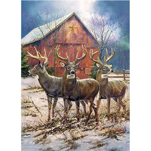 Deer Nature - Full Drill Diamond Painting