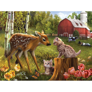Deer Nature - Full Drill Diamond Painting
