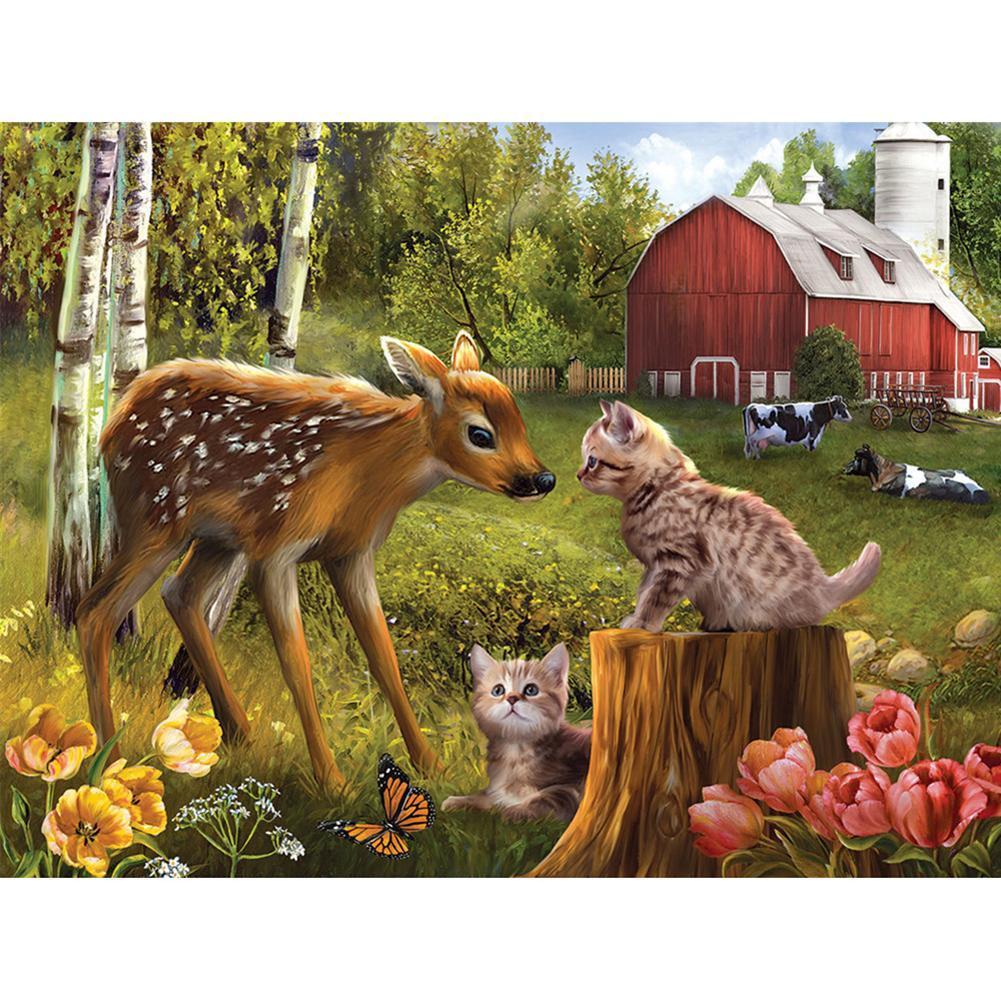 Deer Nature - Full Drill Diamond Painting