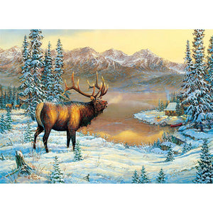 Deer Nature - Full Drill Diamond Painting