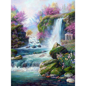 Waterfall Scenery - Full Drill Diamond Painting