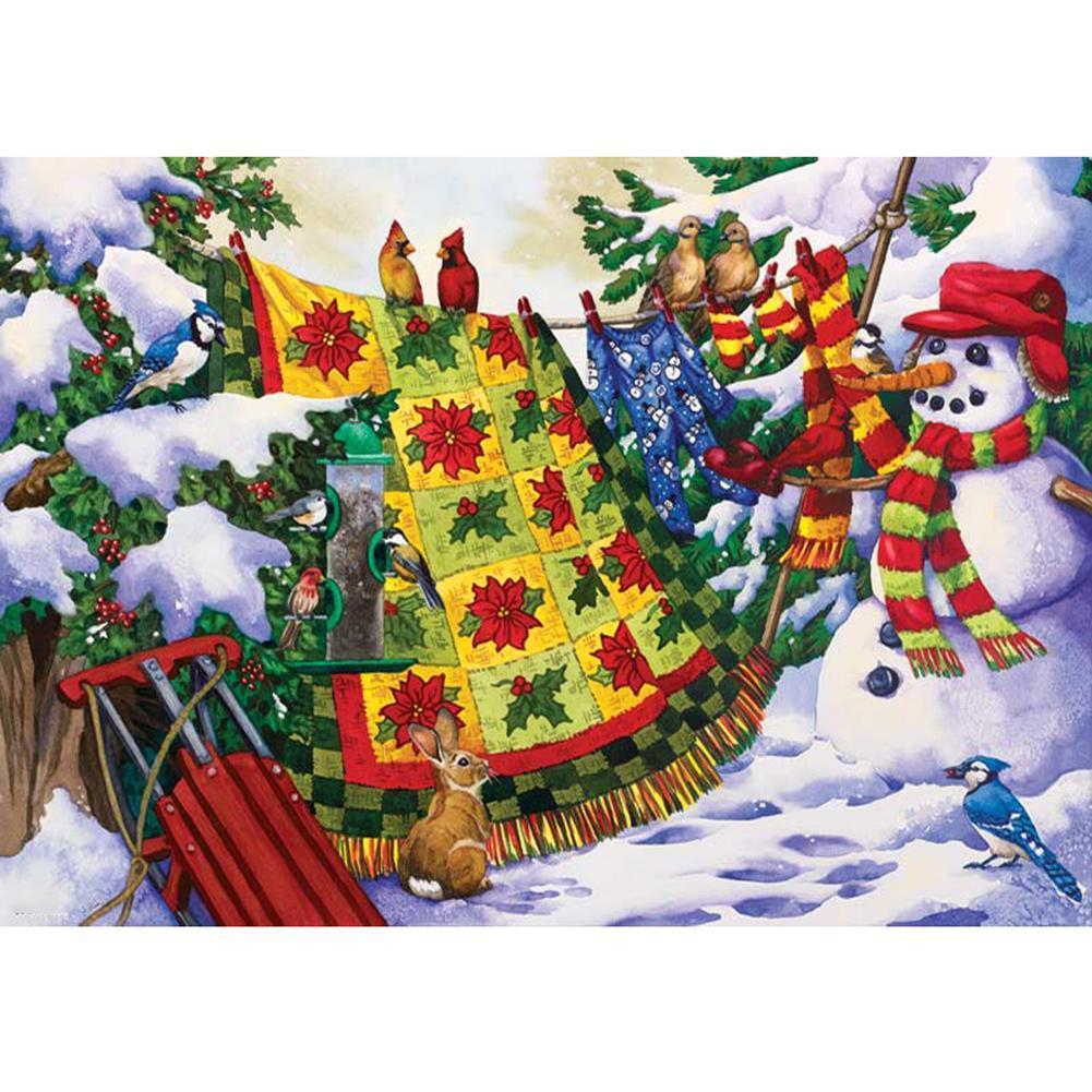 Snowman - Full Drill Diamond Painting