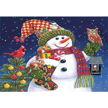 Load image into Gallery viewer, Snowman - Full Drill Diamond Painting
