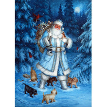 Load image into Gallery viewer, Santa Claus Snowman - Full Drill Diamond Painting
