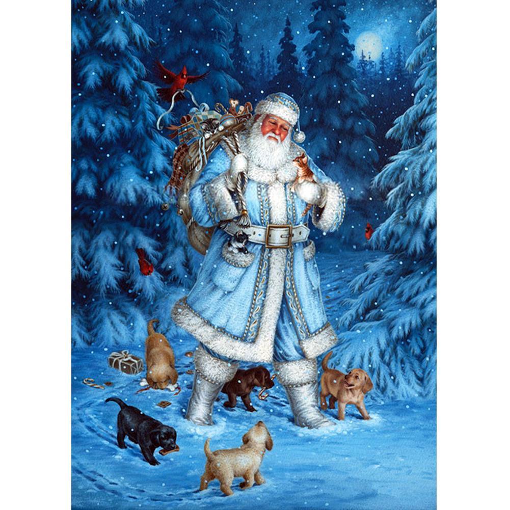 Santa Claus Snowman - Full Drill Diamond Painting