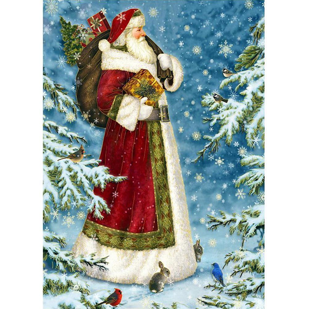 Santa Claus Snowman - Full Drill Diamond Painting