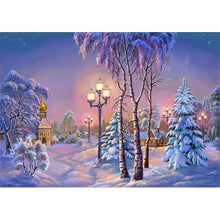 Load image into Gallery viewer, Snow Scenery - Full Drill Diamond Painting
