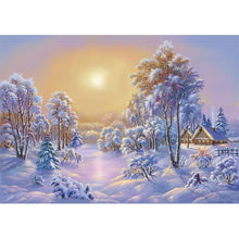 Load image into Gallery viewer, Snow Scenery - Full Drill Diamond Painting
