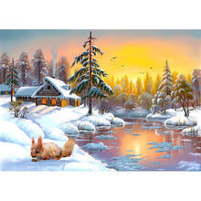Load image into Gallery viewer, Snow Scenery - Full Drill Diamond Painting

