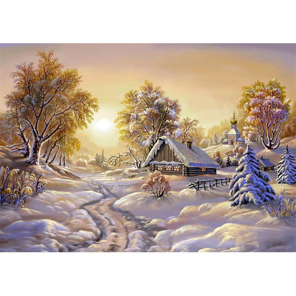 Snow Scenery - Full Drill Diamond Painting