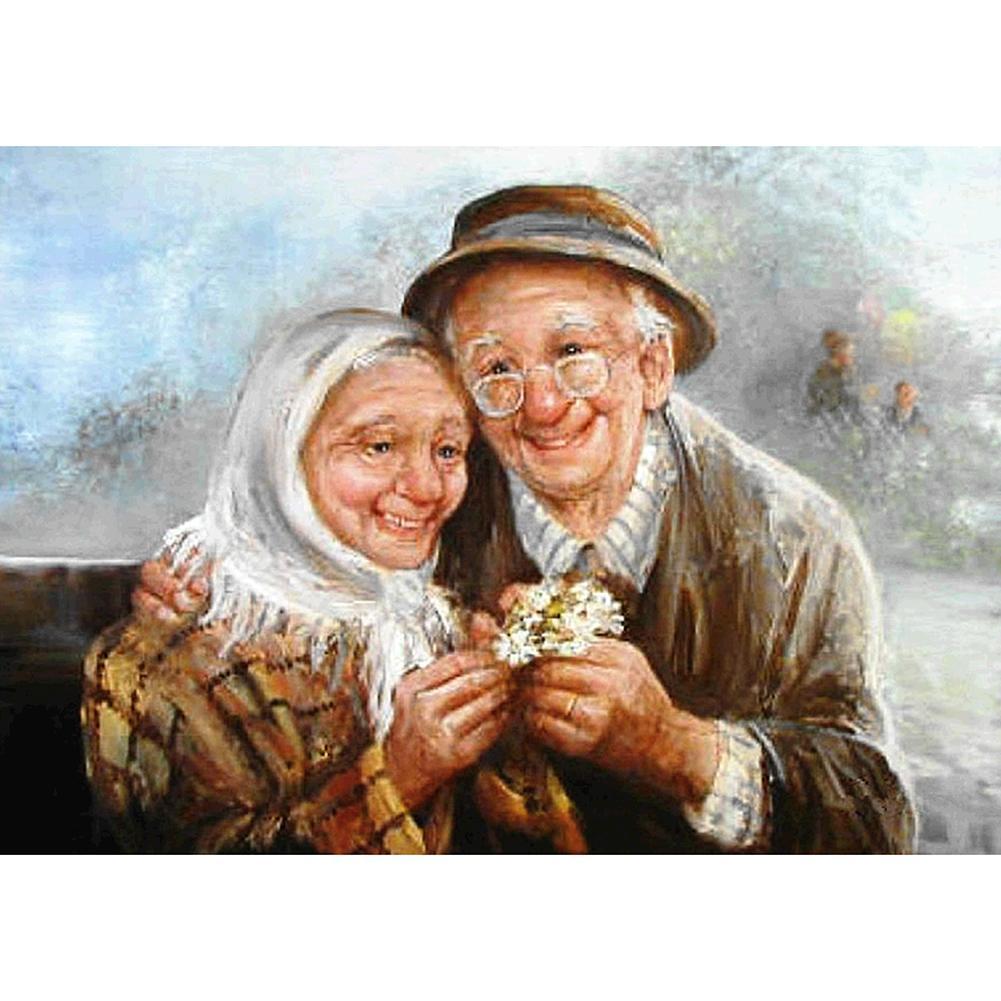 Older Couple - Full Drill Diamond Painting