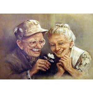 Older Couple - Full Drill Diamond Painting