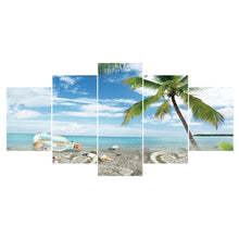 Load image into Gallery viewer, 5-pictures Beach - Full Drill Diamond Painting - 95x45cm
