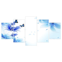 Load image into Gallery viewer, 5-pictures Butterfly - Full Drill Diamond Painting - 95x45cm
