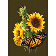 Load image into Gallery viewer, Sunflower Butterfly - Full Drill Diamond Painting

